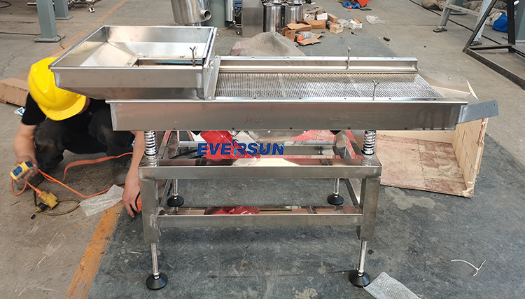 Stainless Steel Linear Vibrating Sieve Tea Grain Salt Vibrating Screen