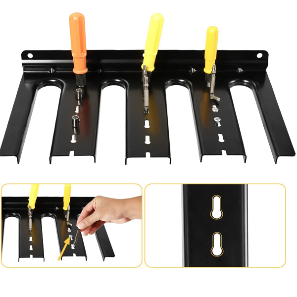 Wall Mount Electric Drill Storage Rack for Garage Organization On Walls Installation