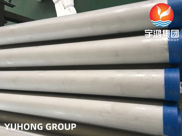 Quality Stainless Steel Seamless Pipe , EN 10216-5  Grade 1.4301  X5CrNi18-9 TP304, TP304L, TP316L, Plain End for sale
