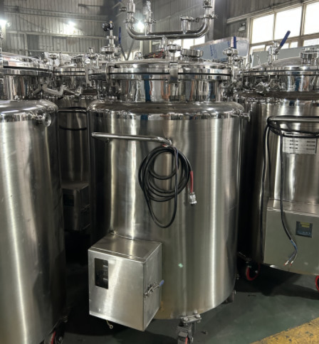 0.02MPa To 0.1MPa Mirror Polishing Softgel Medicine Storage Tanks
