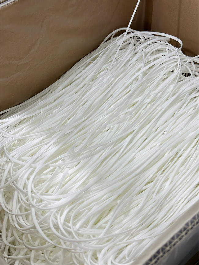 6mm 3mm 5mm Soft Flat Elastic Cord For Masks Holder Ear Tie Rope Cord
