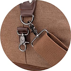 Canvas Waterproof Weekender Bag Overnight Totes Rolling Duffel Bag