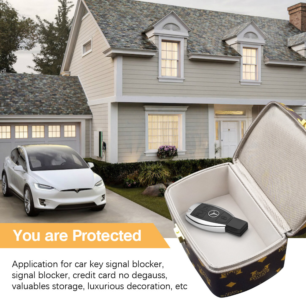 Car Keys Faraday Key Box , Anti Theft Keyless Fobs RFID Signal Blocking Case