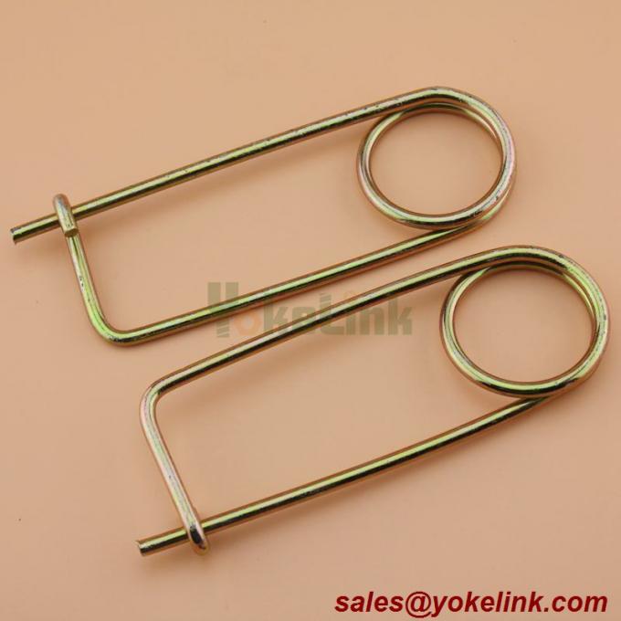 Spring Wire Coiled Tension Safety Pin, Diaper Pin Zinc Finish Safety Pin Wire