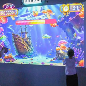 Kids' Play Zones Interactive Ball-Throwing Wall Delight Immersive Projection