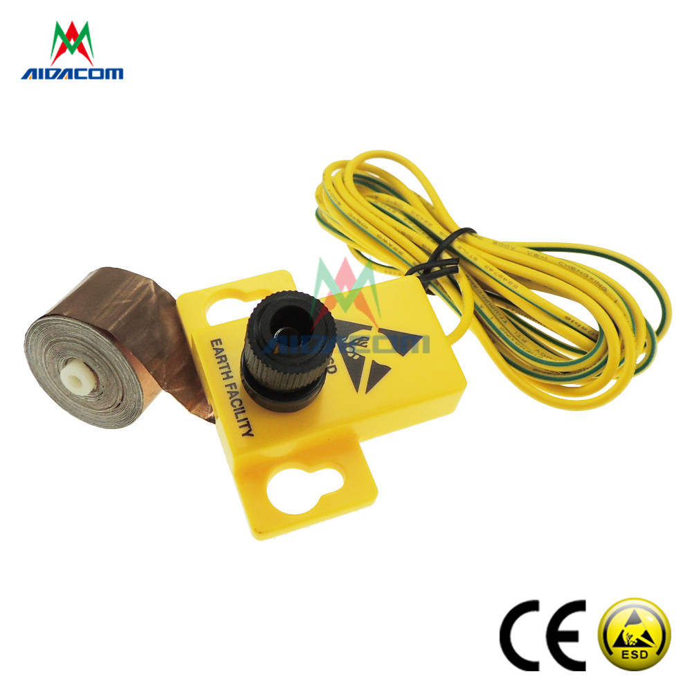 UK and Euro Antistatic Earth Bonding Point standard Earthing plug with 1M Resistor