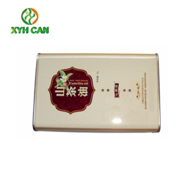 Rectangular Tin Containers Eco-Friendly Food Grade 5l Olive Oil Printed Tin Boxes