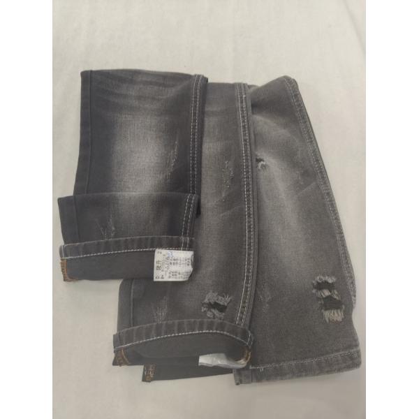 64.2%Cotton No stretch Cotton Polyester BLACK/BLACK 178-180cm Denim fabric 10*10 JSD3226A