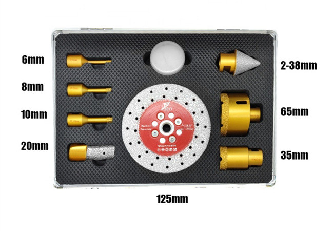 OEM Golden Diamond Drill Core Bit For Granite Vacuum Brazed