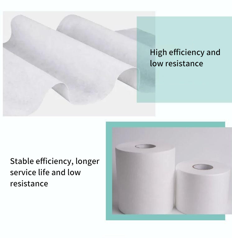 F6 H14 Melt Blown Filter Fabric Polypropylene Air Filter Screen Material