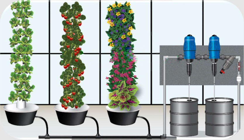 6p10 Hydroponics System Vertical Garden Tower indoor vegetable Garden towergarden aeroponics system