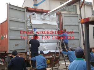 China Pneumatic loading PP Woven Container Liner Bag For poly resins like PP, PE, PVC, PET, PDA on sale