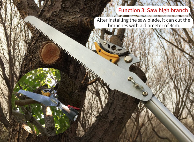 1.8-5m Garden Pruning Scissors High Trees Coarse Telescopic Branch Pruner