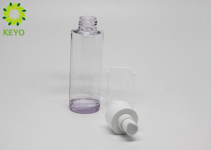 110ml Round PETG Body Wash Shampoo And Conditioner Bottles , Perfume Spray Pump