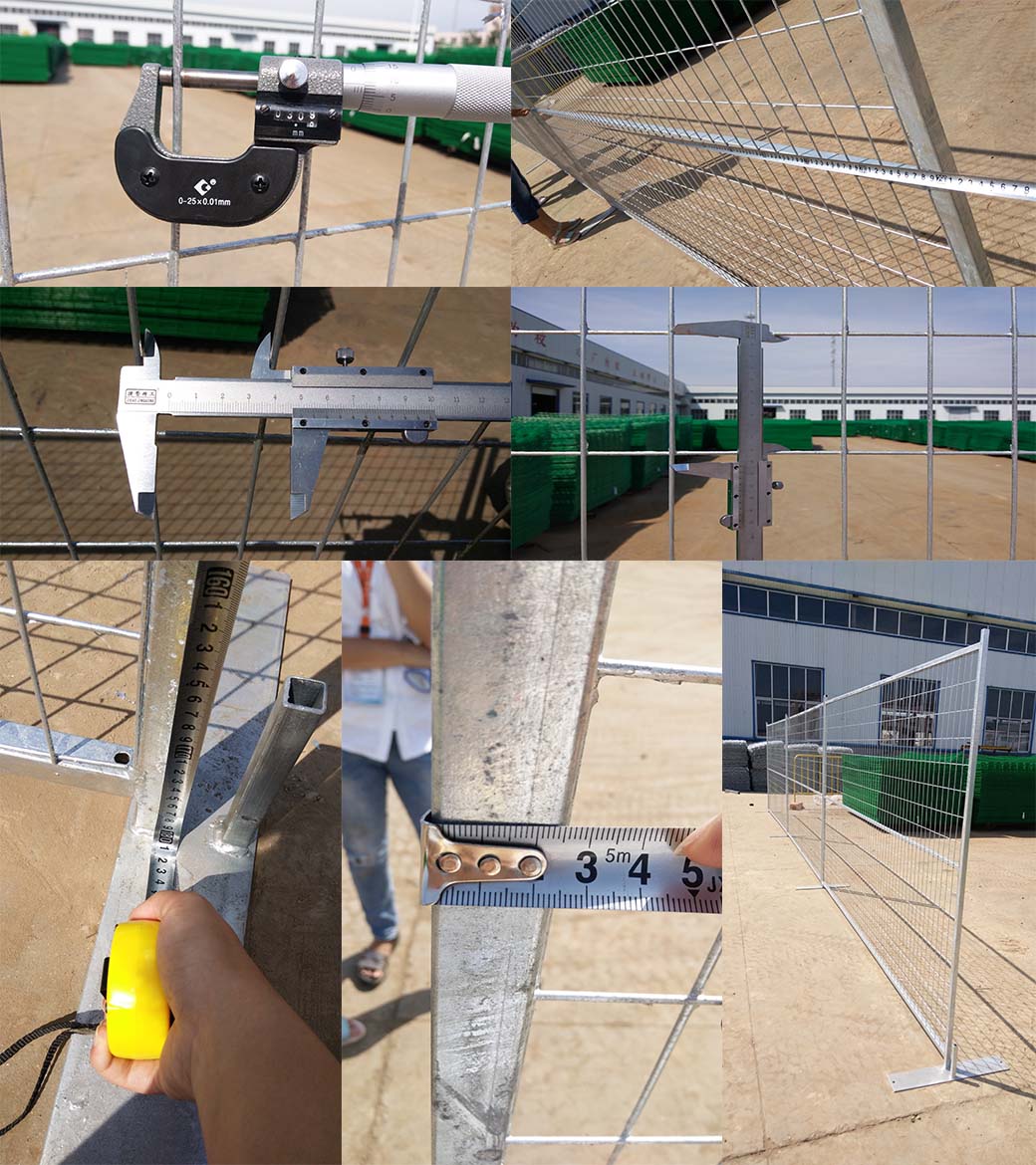 Canada Used Construction Site Temporary Galvanized Steel Fence