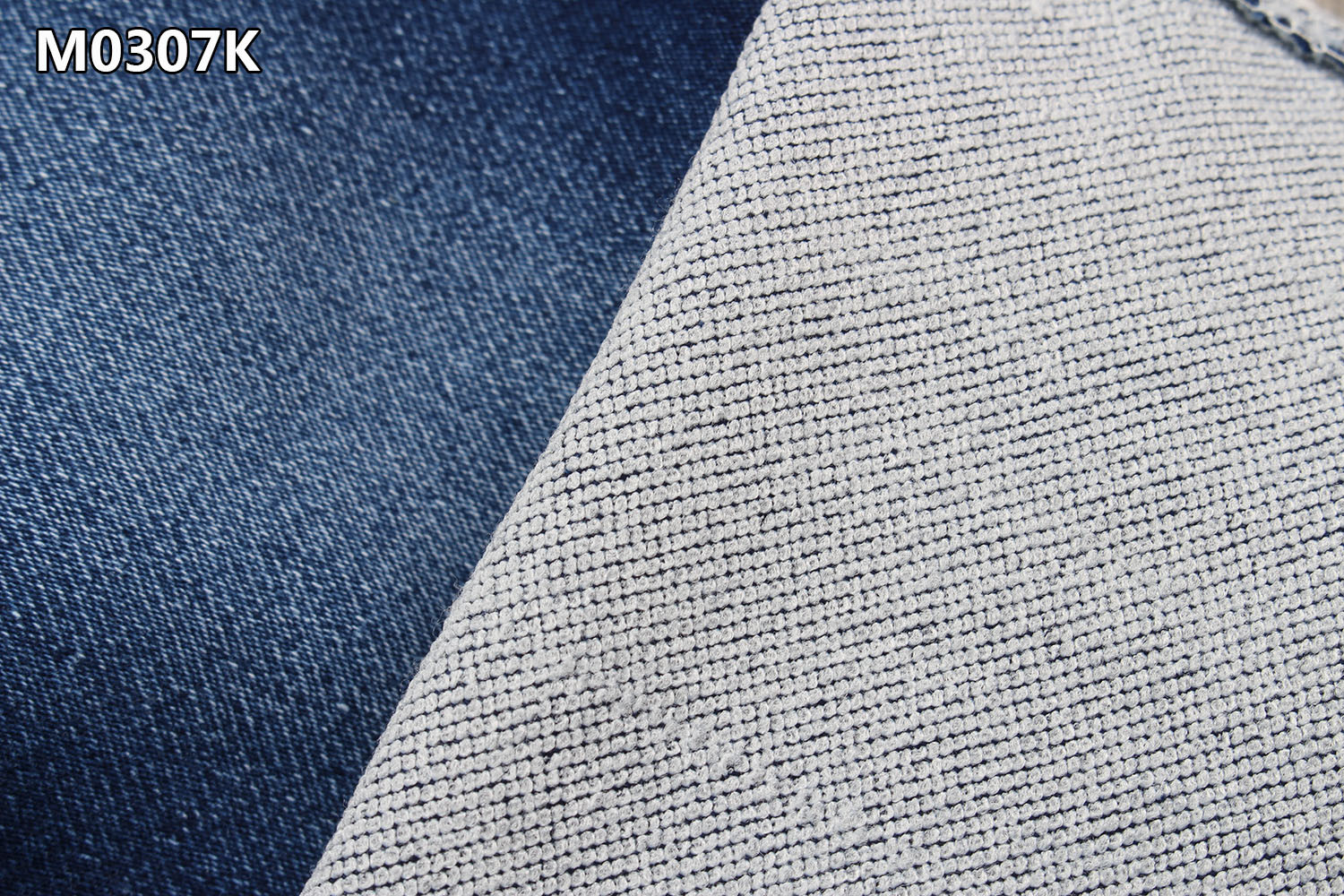 8.3 Oz Light Weight Fake Knitting Denim Fabric Super Soft Double Layer Jeans Fabric