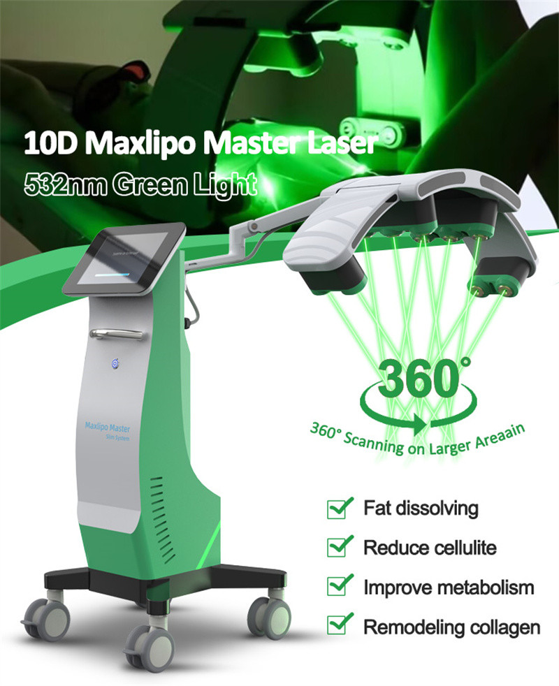 10d Maxlipo Master Cold Laser Therapy Machine Effective Fat Removal Slimming