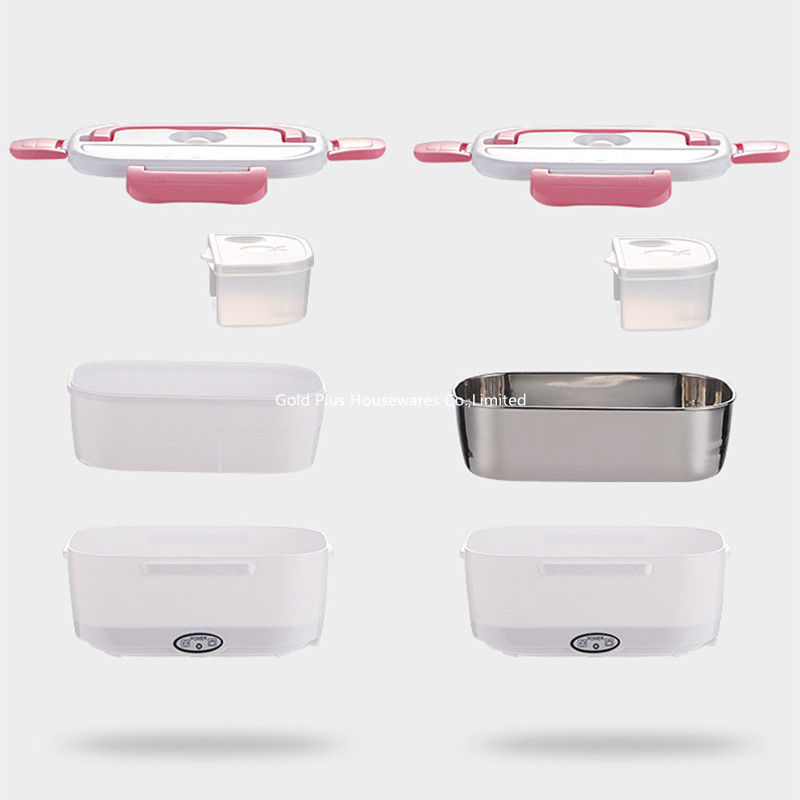 Portable Truck Office Food Warmer Rectangle Car Heating Electric Lunch Container With Soup Box