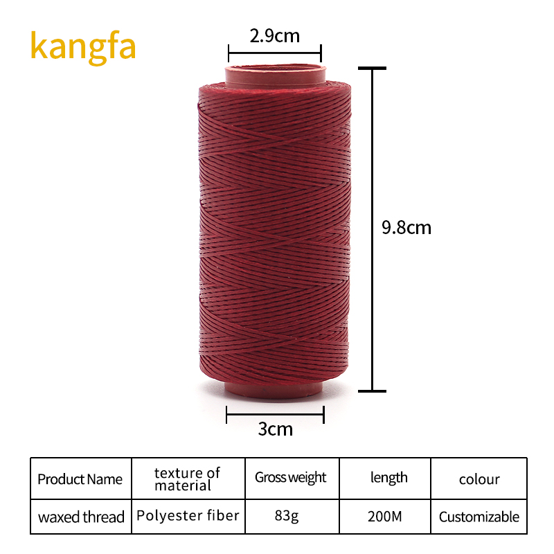 150D Waxed Book Binding Thread for Beginners Leather Craft DIY Bags Ring Twisted