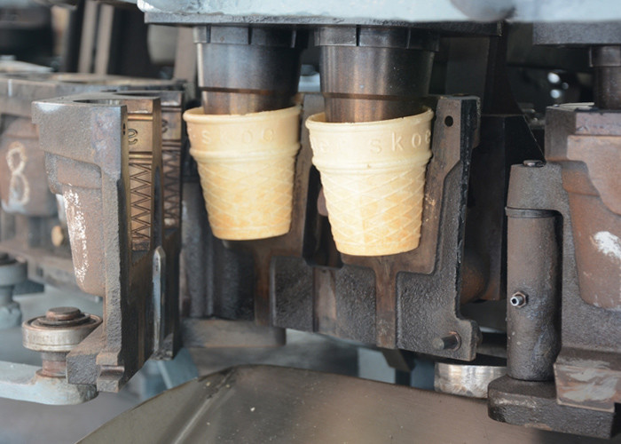 Motor Drived Wafer Cone Production Line Produce High Standard Products