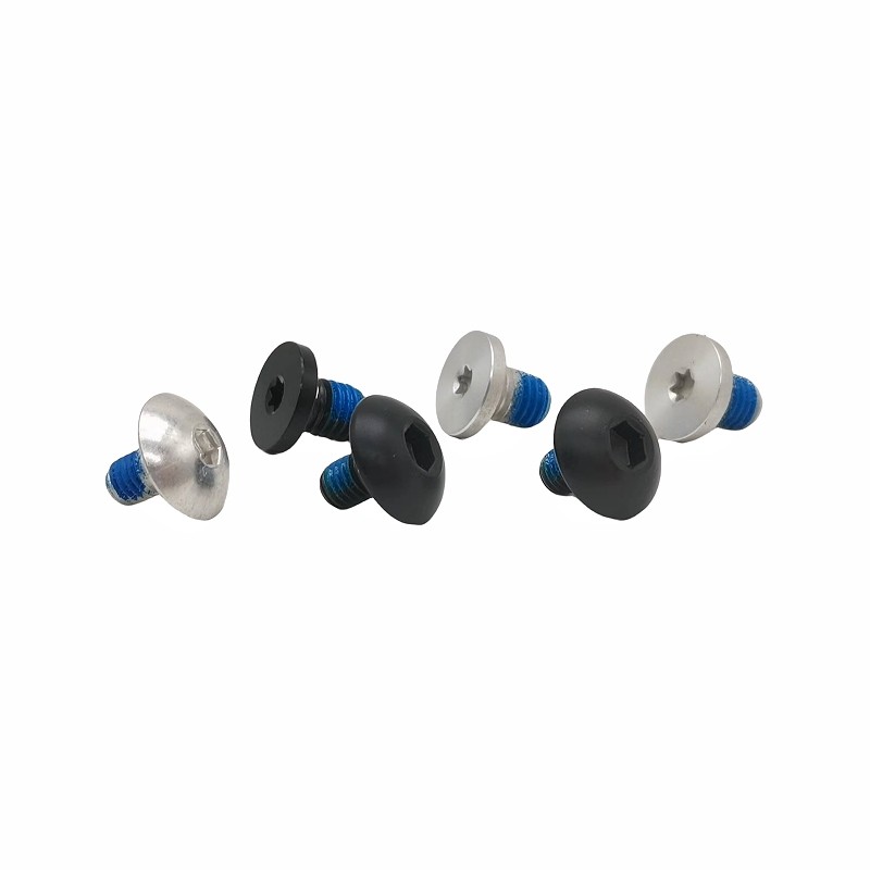 Sample Custom Plum Glue Screw Hexagon External Blue Glue Locking Bolt