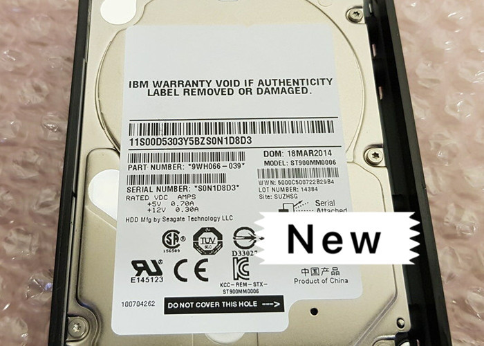 00Y2684 900G IBM Laptop Hard Drive 10K SAS 2.5 6G V7000 Gen1 SC2 For Server