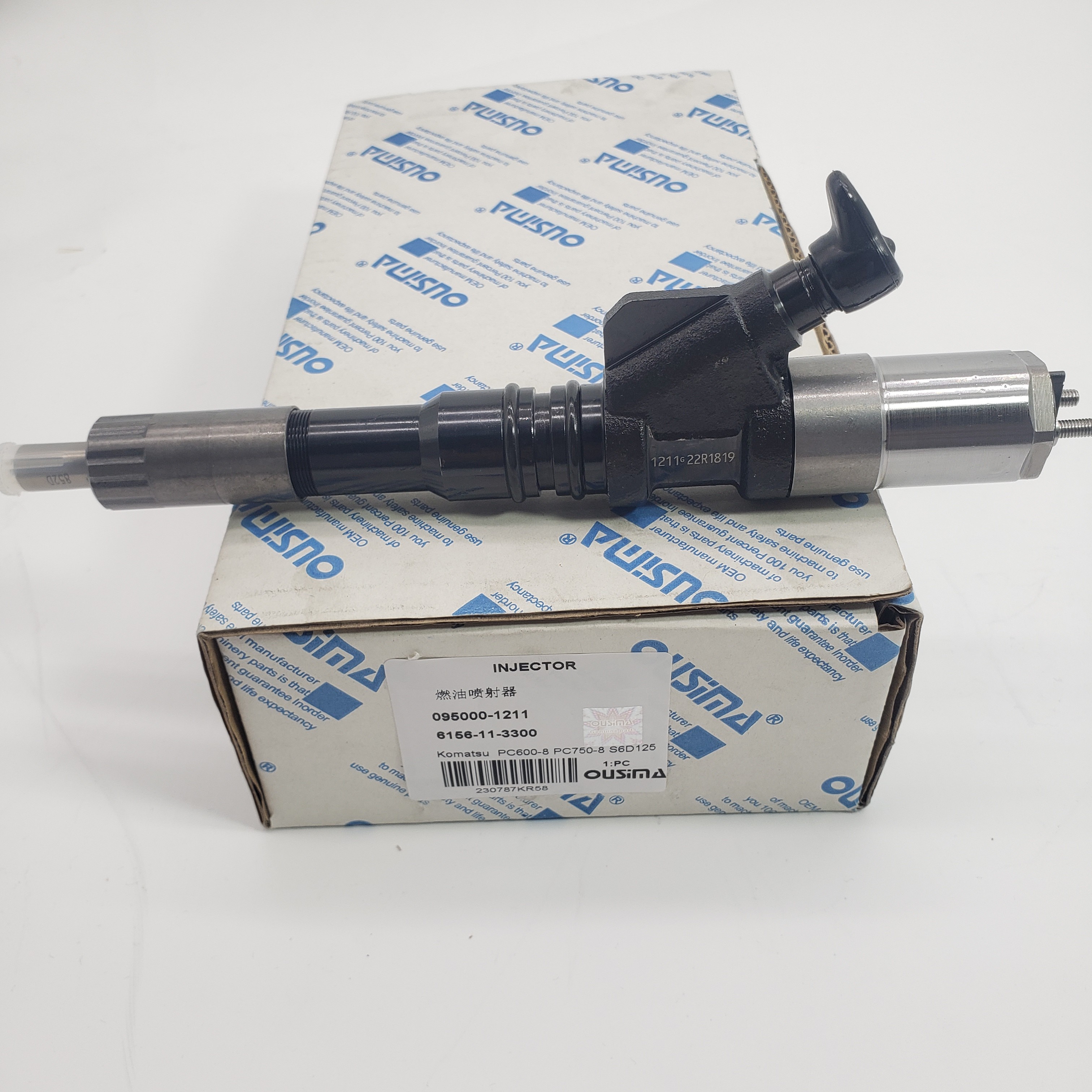 Diesel Fuel Injector 095000-1211/6156-11-3300 Suit for Komatsu PC600-8 PC750-8 S6D125
