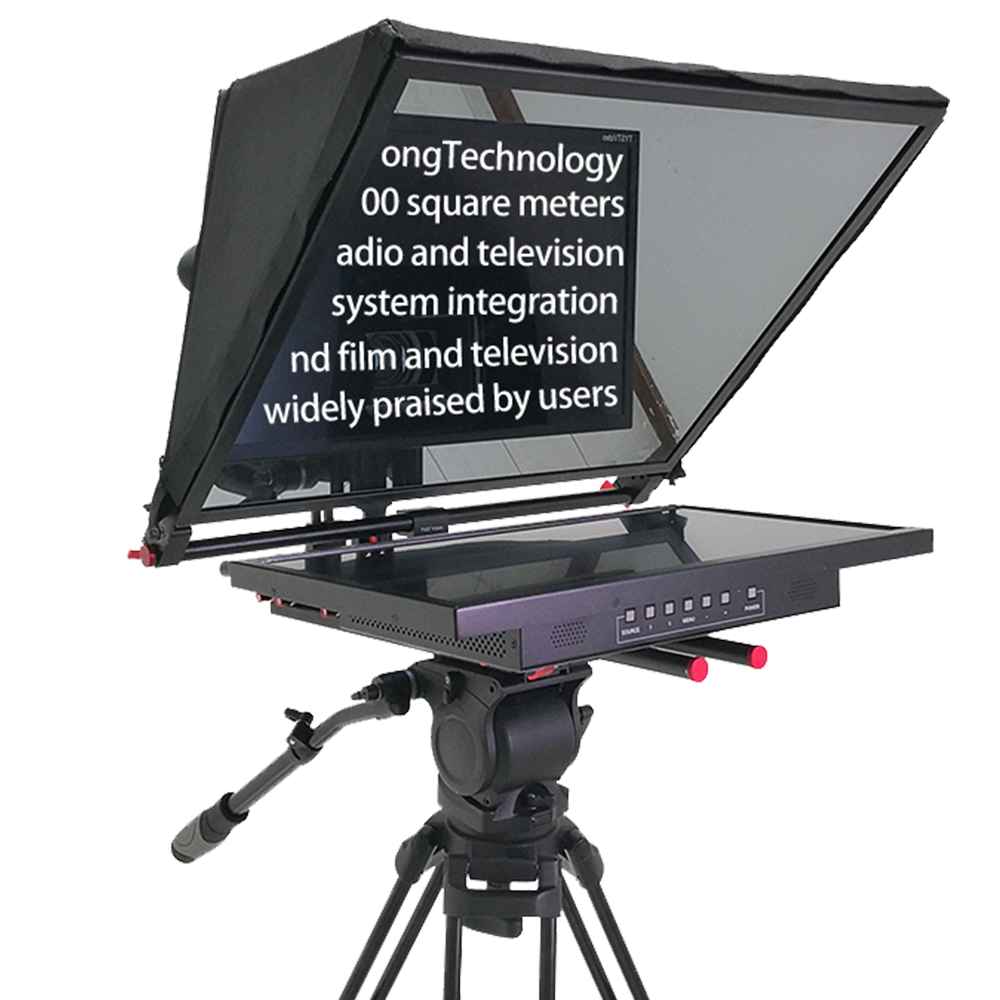21 Inch Single Screen Studio Teleprompter with Tempered Beam Splitter Glass and Font
