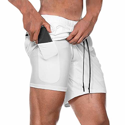 Fitness Running Wear Mens Split Running Shorts Mens Prevent Abrasion