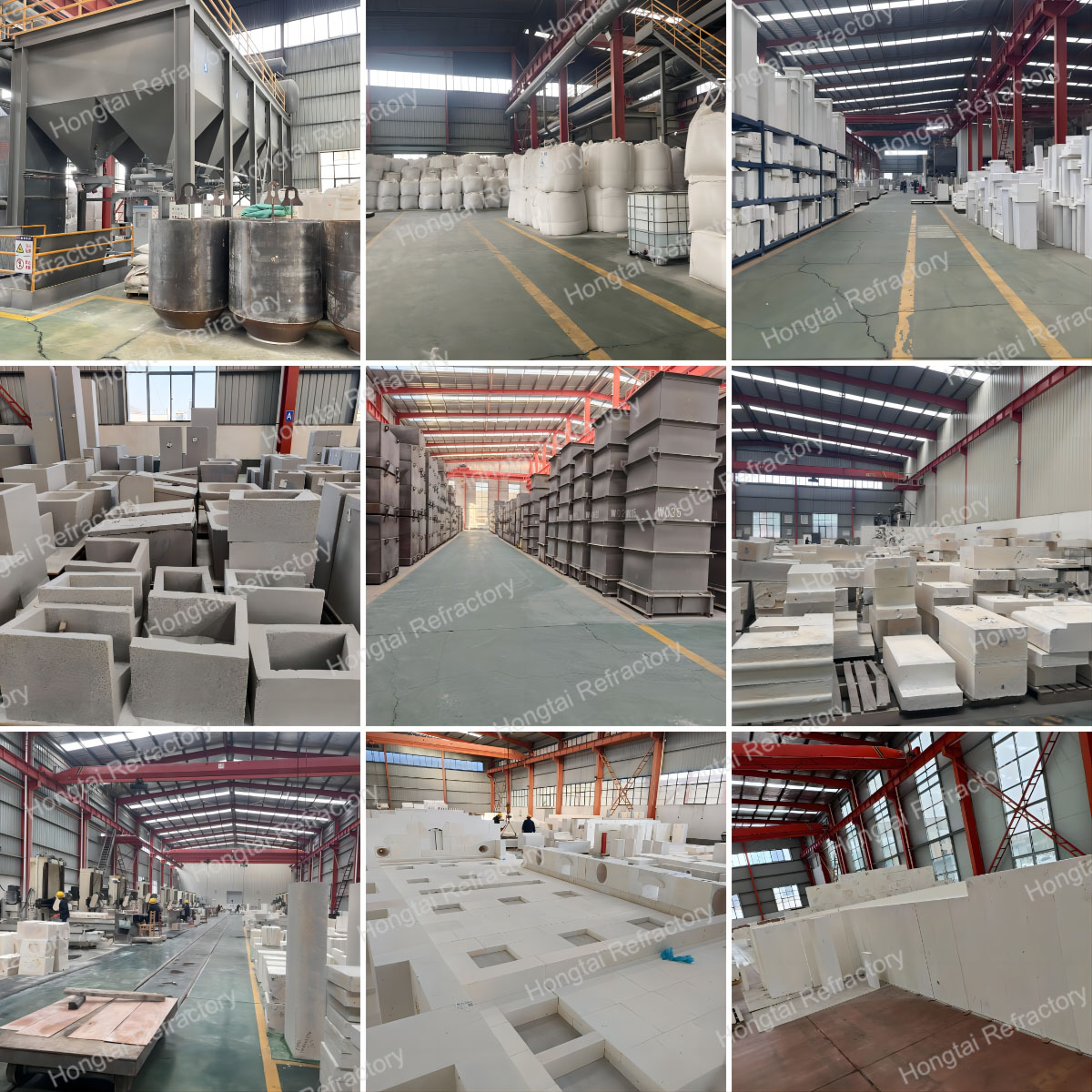 Fused Cast AZS Zirconium Corundum for Glass Melting Furnace White CrO Content % -