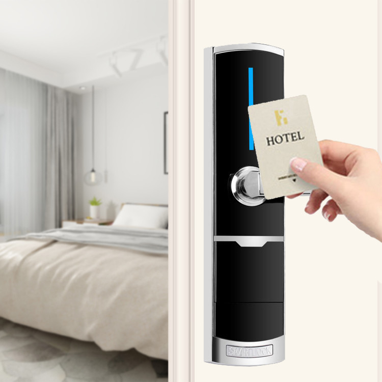 Zinc Alloy Intelligent Rfid Card Reader Door Lock Free Software