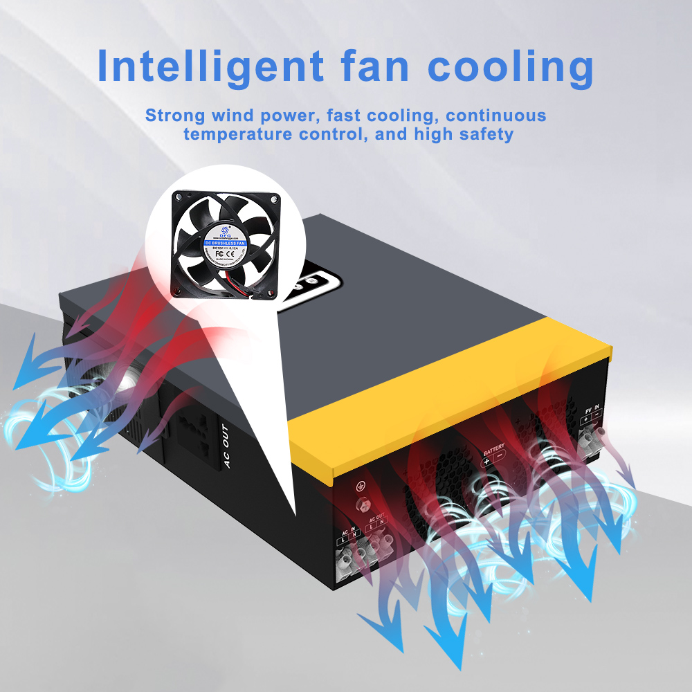 24VDC 220/230VAC Pure Sine Wave Solar Inverter 1.5kw Double MPPT Solar Inverter 1.5kva