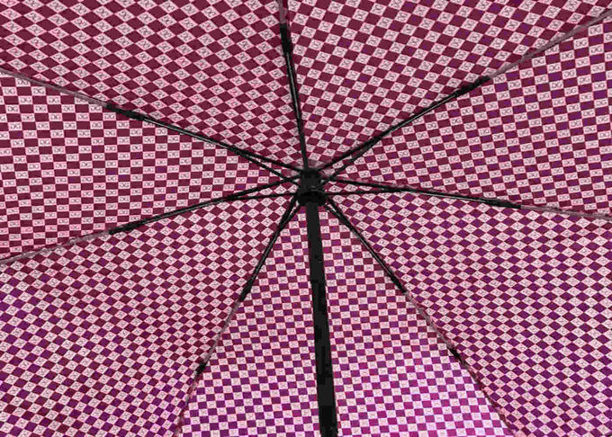 Fiberglass Pongee Foldable Umbrella Reverse Inverted Firm Grip Wind Resistant