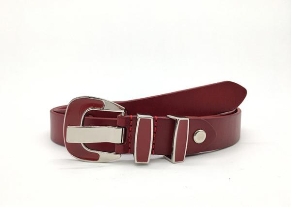Quality Customized Cowhide 2.5cm Lady Genuine Leather Belt for sale