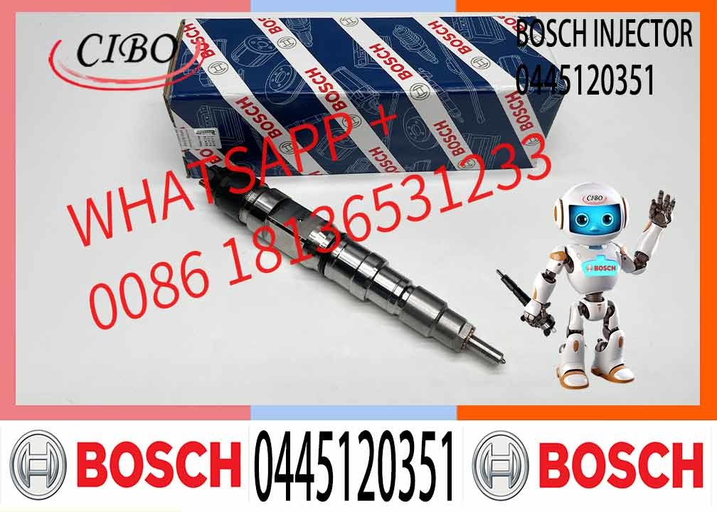 High Quality 0445 120 351 Diesel engine parts fuel system common rail injector 0445120351 crdi fuel oil injector 0 445 1