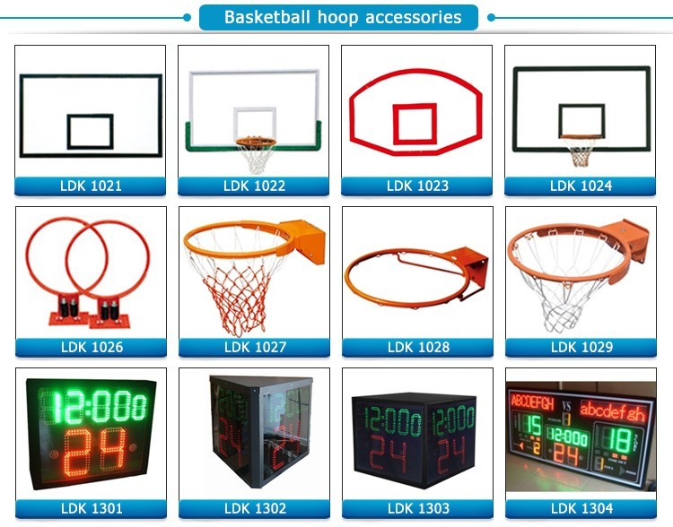Adjustable Height Hydraulic Indoor Basketball Hoop Portable Training Basketball System