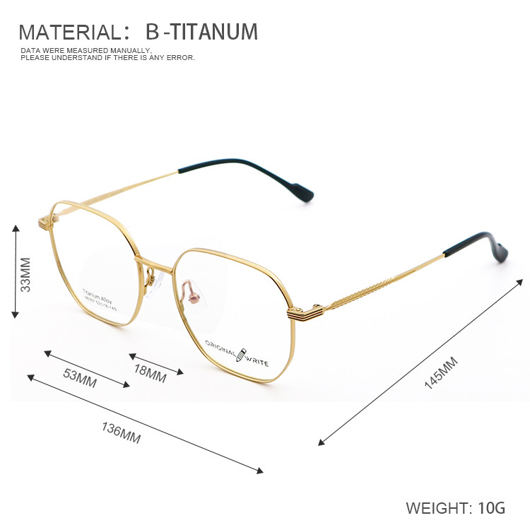 Flexible Fashionable Β Titanium Optical Frame Eyeglasses 66357