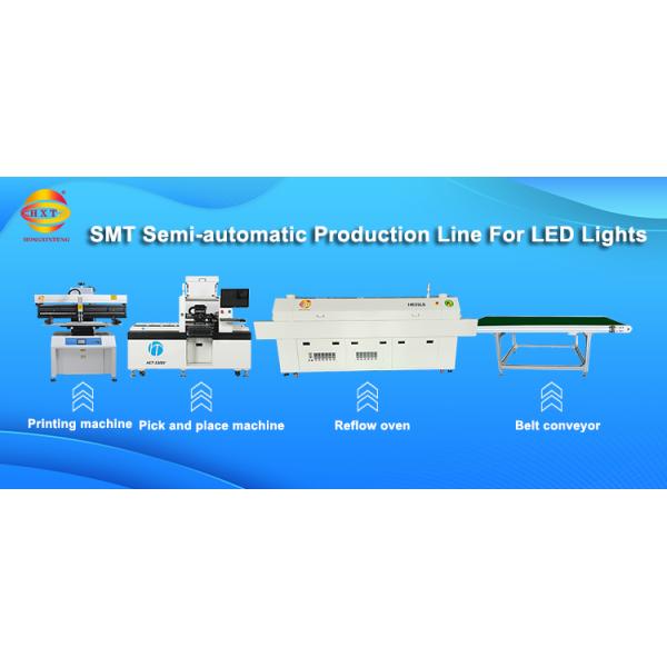 Semi Automatic LED Chip Mounter Pick And Place Pcb Machine HCT-530SV 45000CPH