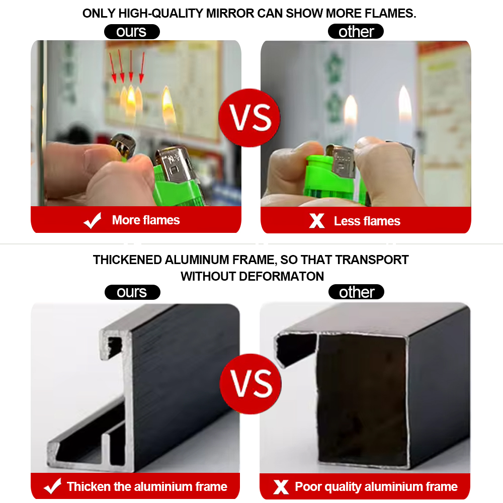 Best Modern Stylish Aluninium Alloy Frame Standing Floor Mirror for Bedroom Decoration