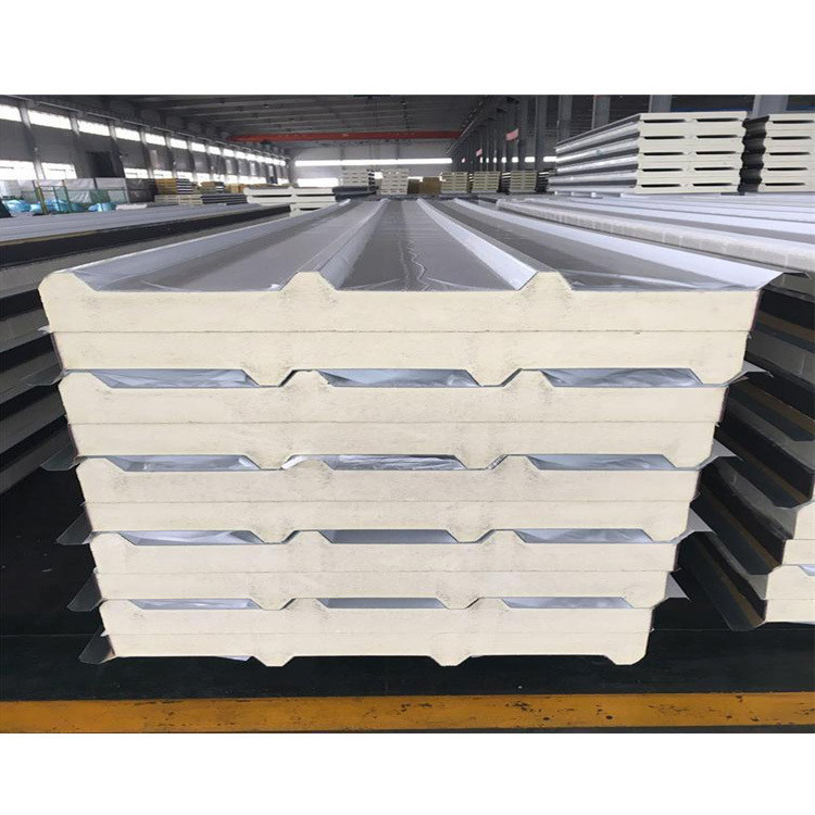 White PU Roof Panel Insulation Sandwich Panel Roofing Sheets For Cold Storage