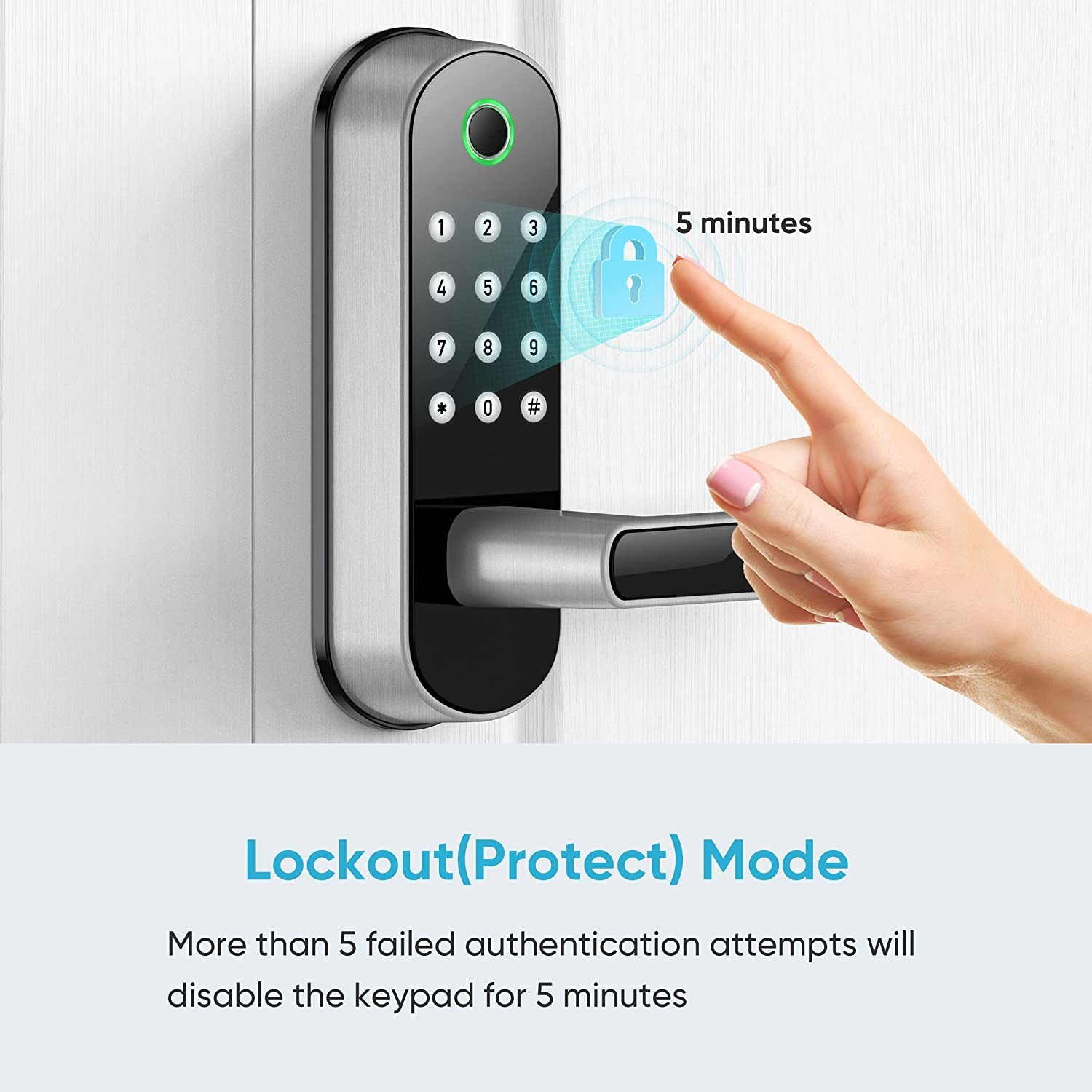 Waterproof Wifi Electrical Digital Tuya Smart Locks Fingerprint Smart Door Lock
