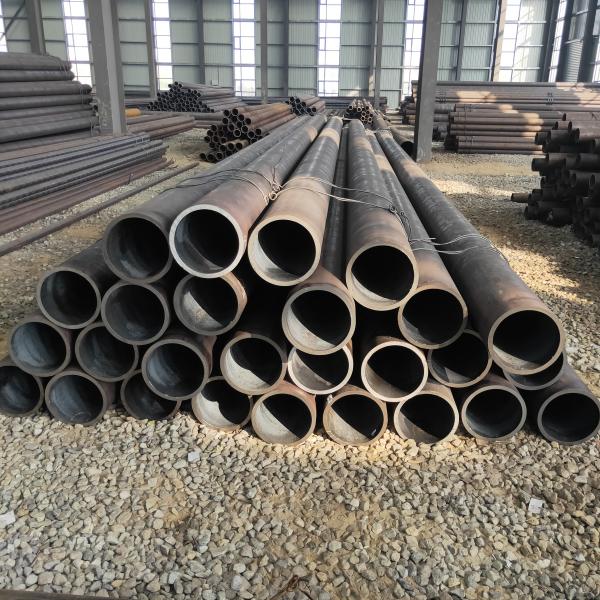 Black Round Carbon Steel Pipe SGCC ASTM A106 A53 For Conveying