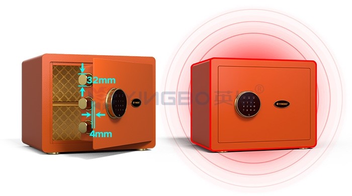 Colorful H300mm Home Safe Box Electronic Digital Lock With Hammer Surface Treatment