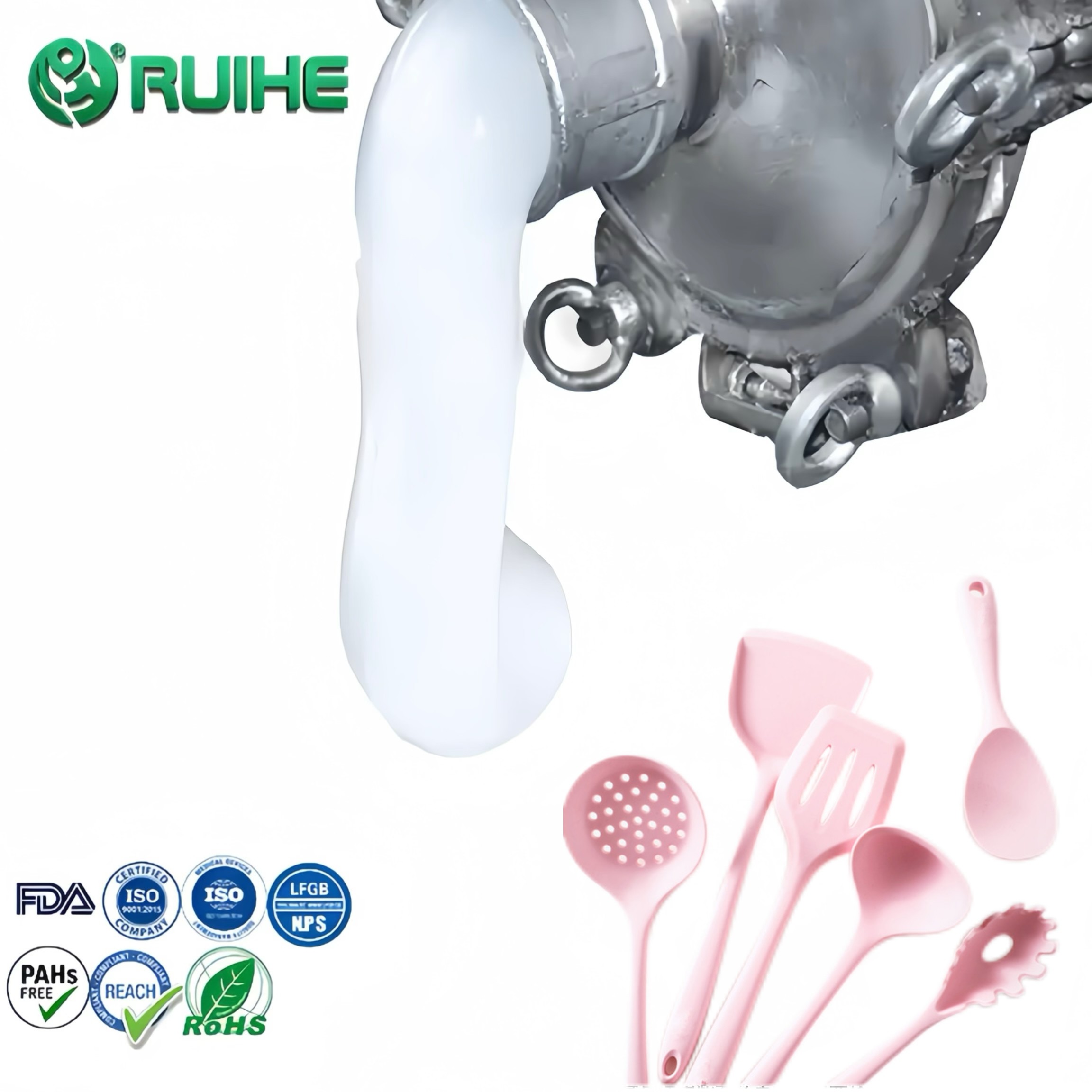 Non Toxic Liquid Silicone Rubber With 1000-100000 Cps Viscosity 0.5% VOC Temperature Resistance -60℃~200℃