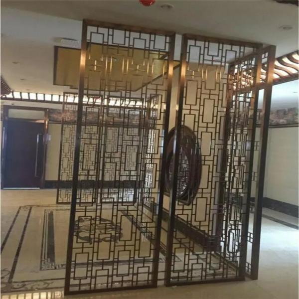 Quality Designed Folding screen room divider stainless steel decorative metal screen for sale