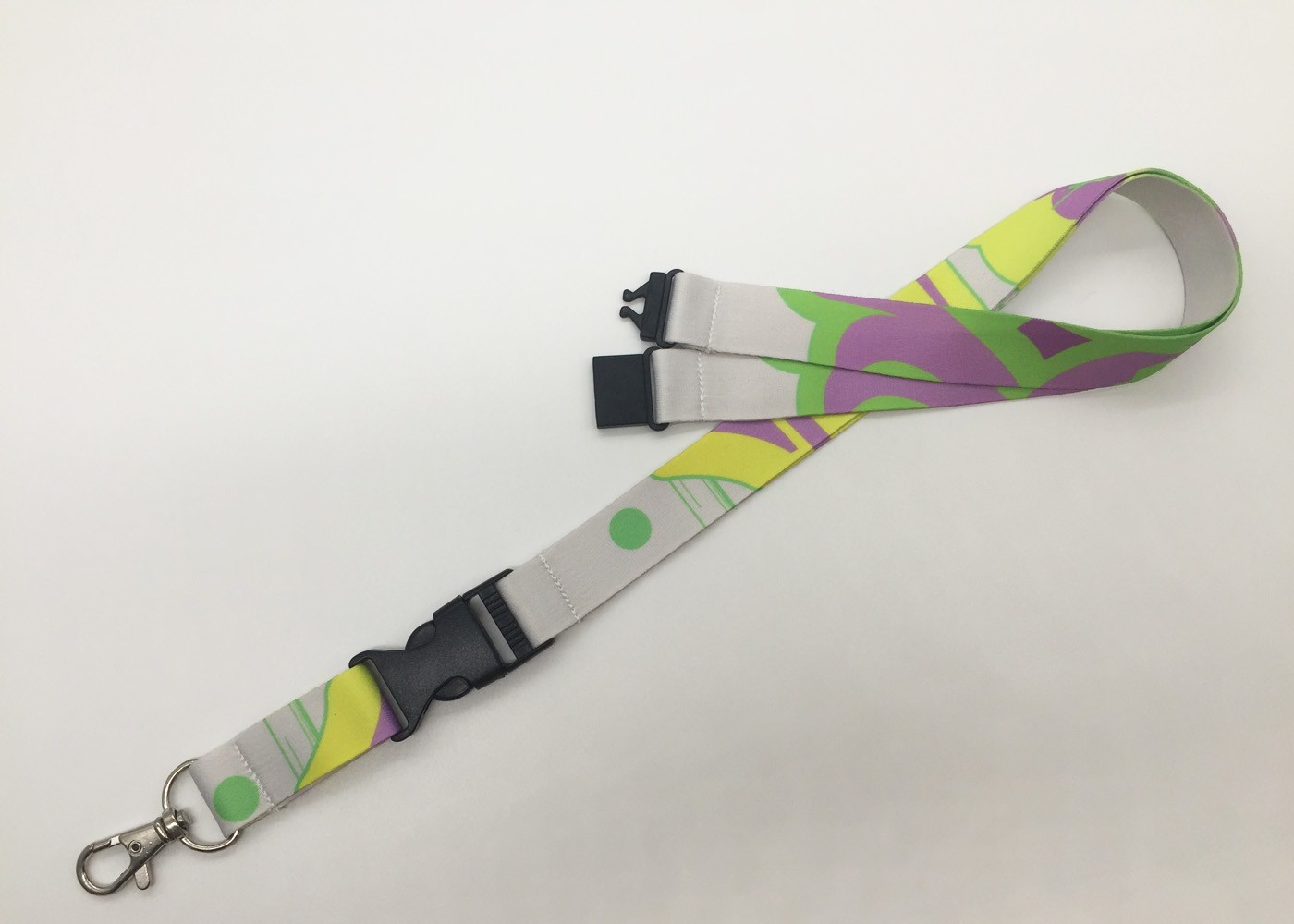 personalized polyester lanyards with Beautiful landscape with detachable buckle