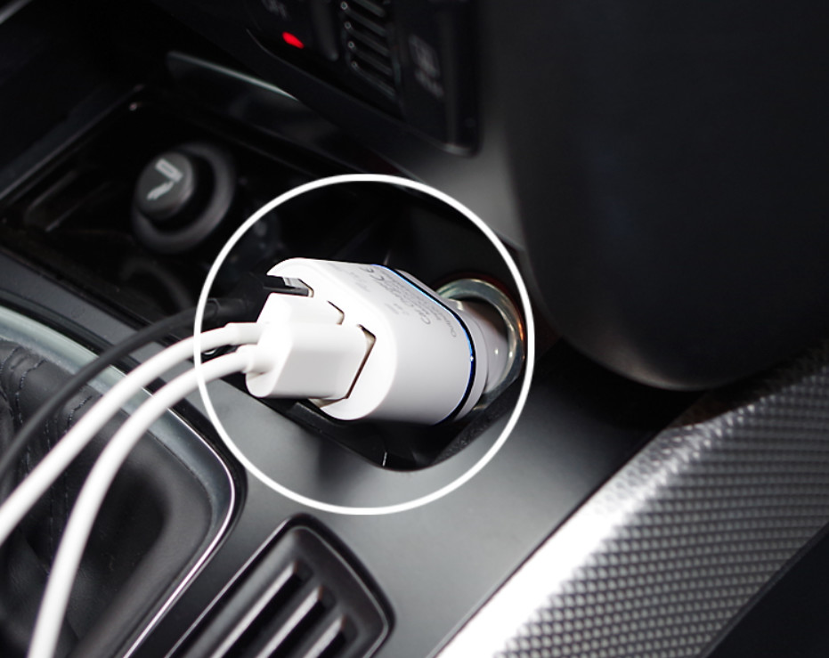 Universal 3 Way USB Car Charger , Rapid USB Car Charger For Samsung Galaxy