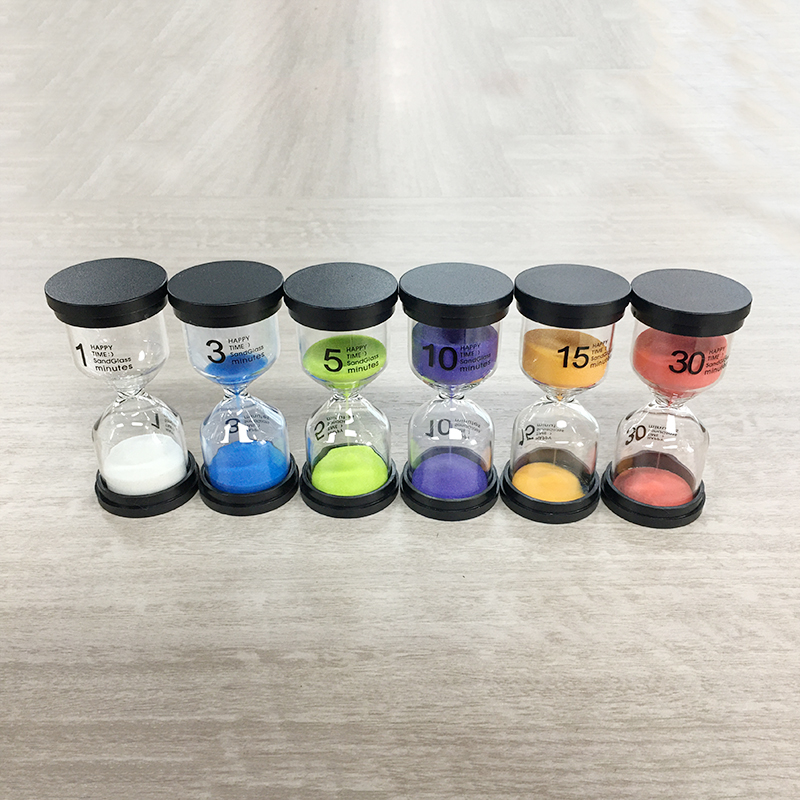 Customzied 30 Min Hourglass Sand Timer Clock Logo Printing For Kids Toy