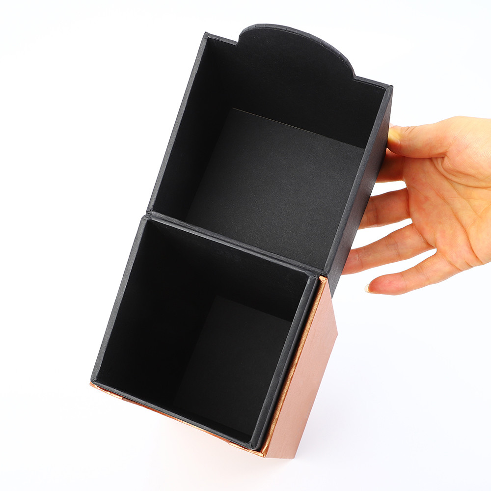Liquor Flip Top Wine Bottle Gift Box Cardboard Magnetic Closing