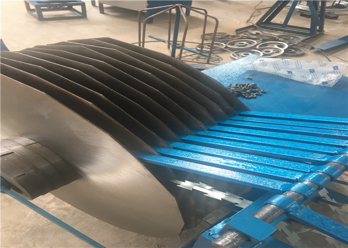 Full Automatic Razor Blade Barbed Wire Making Machine With 40 Tons Punching Machine